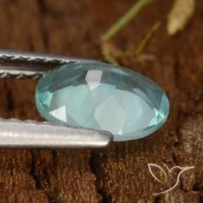 Apatite Gemstone in 7 x 5 mm (calibrated) Size for Sale, Apatite Stone in Medium Blue Green Color