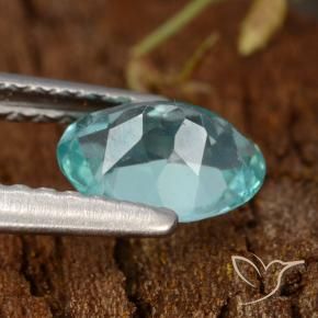 Apatite Gemstone in 7 x 5 mm (calibrated) Size for Sale, Apatite Stone in Intense Blue Green Color