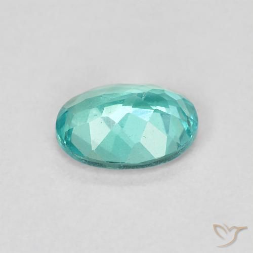 Apatite Gemstone in 7 x 5 mm (calibrated) Size for Sale, Apatite Stone in Bright Blue Green Color