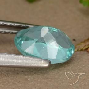 Apatite Gemstone in 7 x 5 mm (calibrated) Size for Sale, Apatite Stone in Light Blue Green Color