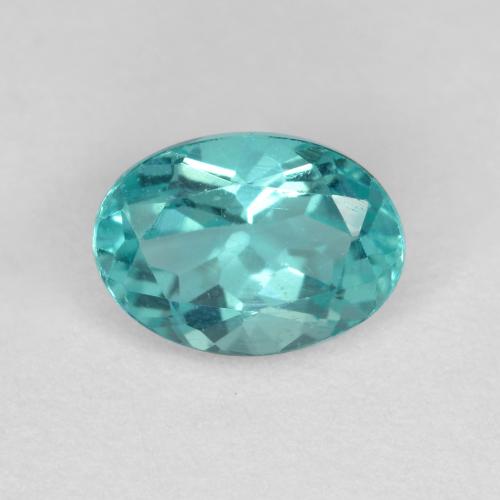 Blau-grün Apatit Edelstein - 0.9ct Oval facettiert (ID: 475898)