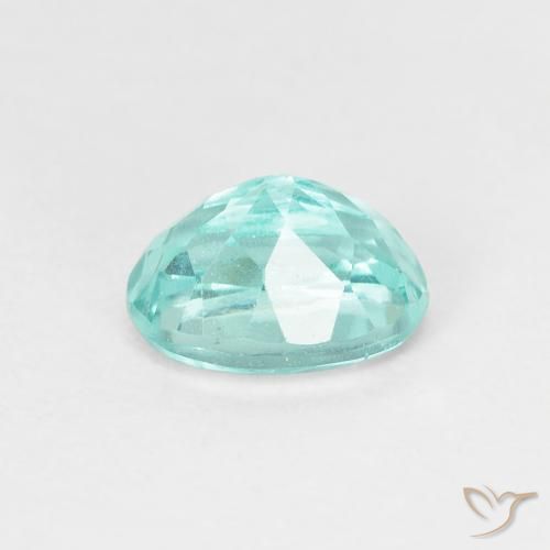 Apatite Gemstone in 6.8 x 4.9 mm Size for Sale, Apatite Stone in Blue Green Color