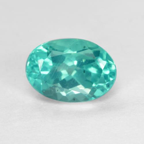 Verde azulado claro Apatita Gema - 1.1ct Forma ovalada (ID: 476005)