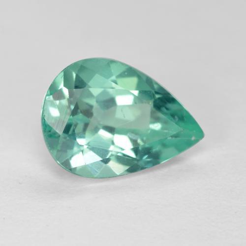 1.66 ct Turquoise Apatite Stone, Natural Apatite in Pear Facet Shape for Sale