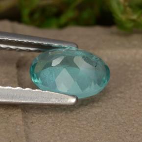 Apatite Gemstone in 7 x 5 mm (calibrated) Size for Sale, Apatite Stone in Intense Blue Green Color