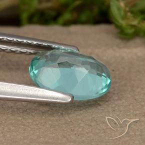 Apatite Gemstone in 7 x 5 mm (calibrated) Size for Sale, Apatite Stone in Light Blue Green Color