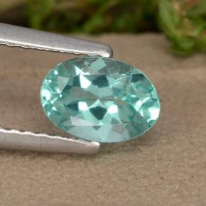 Verde azulado claro Apatita Gema - 0.9ct Forma ovalada (ID: 476164)