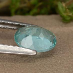 Apatite Gemstone in 7 x 5 mm (calibrated) Size for Sale, Apatite Stone in Intense Blue Green Color