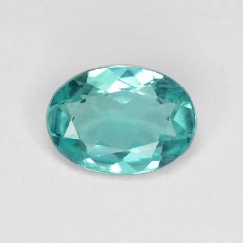 Medium Blue Green Apatite Gem - 0.8ct Oval Facet (ID: 476209)