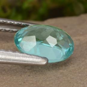 Apatite Gemstone in 7 x 5 mm (calibrated) Size for Sale, Apatite Stone in Bright Teal Color