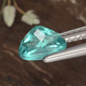Apatite Gemstone in 7 x 5 mm (calibrated) Size for Sale, Apatite Stone in Intense Blue Green Color