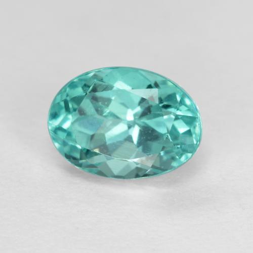 1.14 ct Turquoise Apatite Stone, Natural Apatite in Oval Facet Shape for Sale