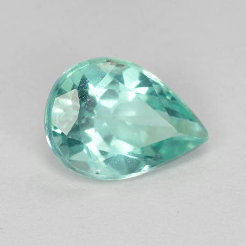 1.12 ct Turquoise Apatite Stone, Natural Apatite in Pear Facet Shape for Sale