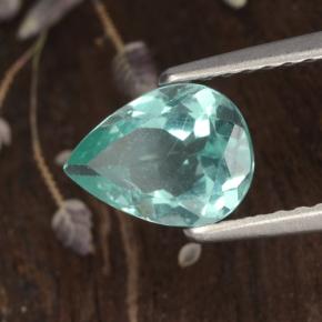 1.06 ct Blue Apatite Stone, Natural Apatite in Pear Facet Shape for Sale