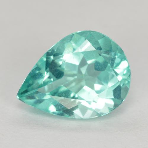 1.15 ct Turquoise Apatite Stone, Natural Apatite in Pear Facet Shape for Sale
