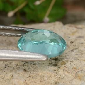 Apatite Gemstone in 7 x 5 mm (calibrated) Size for Sale, Apatite Stone in Bluish Green Color
