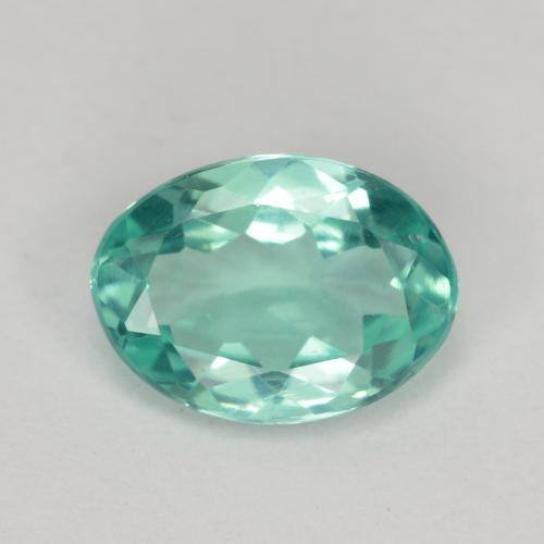Verde azulado medio Apatita Gema - 0.7ct Forma ovalada (ID: 476358)