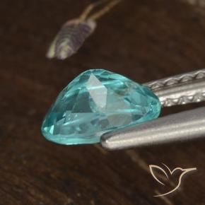 Apatite Gemstone in 7 x 5 mm (calibrated) Size for Sale, Apatite Stone in Bright Blue Green Color
