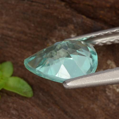 Apatite Gemstone in 7.6 x 5.7 mm Size for Sale, Apatite Stone in Electric Blue Green Color