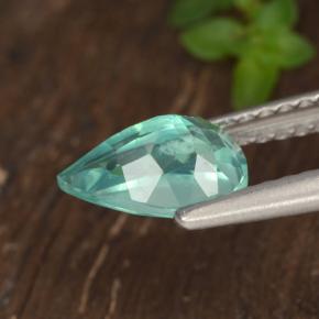 Apatite Gemstone in 8 x 5.1 mm Size for Sale, Apatite Stone in Electric Blue Green Color