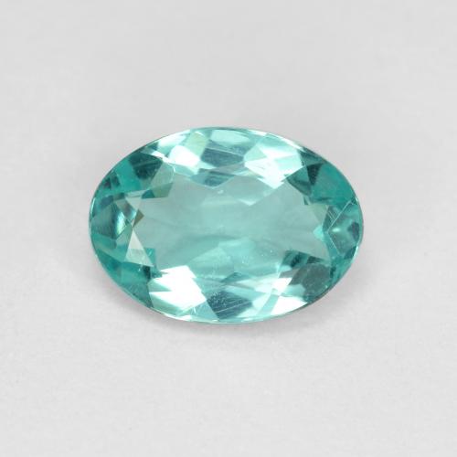 Electric Blue Апатиты Камень - 1ct Фасетный Овал (ID: 476454)