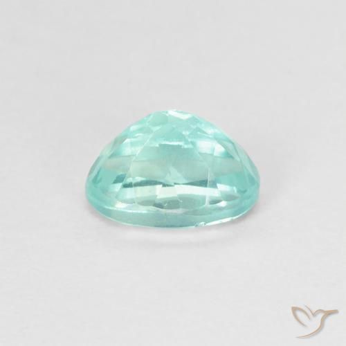 Apatite Gemstone in 6.8 x 4.8 mm Size for Sale, Apatite Stone in Intense Blue Green Color