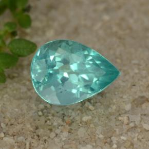 1.16 ct Turquoise Apatite Stone, Natural Apatite in Pear Facet Shape for Sale