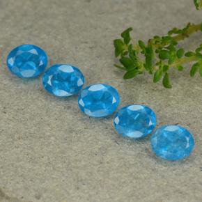 0.4ct Oval Facet Blue Apatite Gem for sale 0.4ct Oval Facet Blue Apatite Gem (ID: 488766)