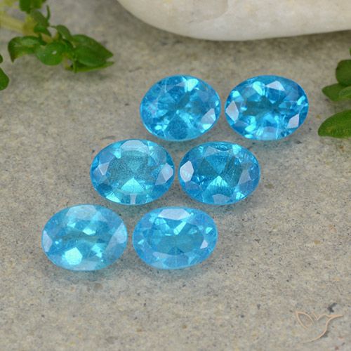 1.84ctw Natural Blue Apatite, Oval, VS