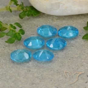 Apatite Gemstones in 5 x 3.9 mm Size for Sale, Apatite Stones in Blue Color
