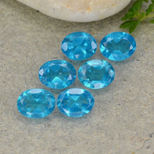 2.03ctw Natural Medium Blue Apatite, Oval, VS