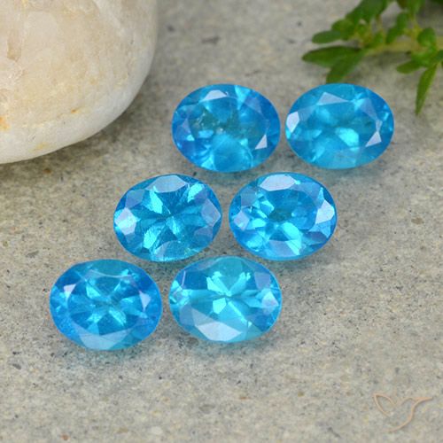 2.24ctw Natural Blue Apatite, Oval, VS