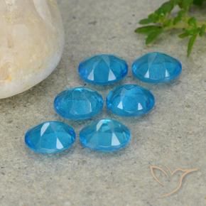 Apatite Gemstones in 5 x 4 mm (calibrated) Size for Sale, Apatite Stones in Blue Color