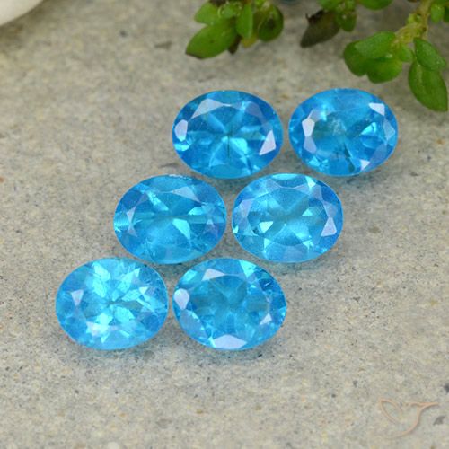 2.28ctw Natural Blue Apatite, Oval, VS