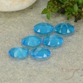 Apatite Gemstones in 5 x 4 mm (calibrated) Size for Sale, Apatite Stones in Blue Color
