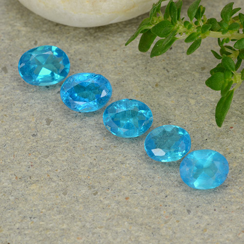 0.2ct Oval Facet Blue Apatite Gem for sale 0.2ct Oval Facet Blue Apatite Gem (ID: 488837)