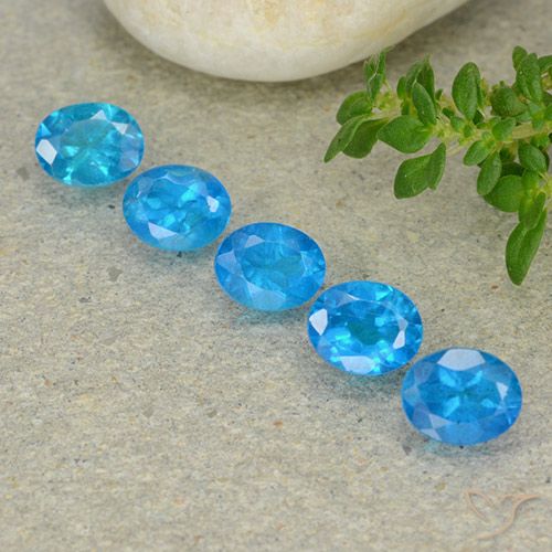 2.12ctw Natural Blue Apatite, Oval, VS