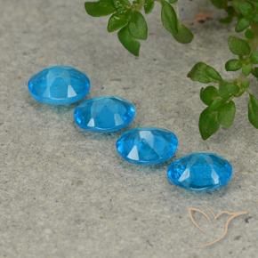 Apatite Gemstones in 5 x 3.9 mm Size for Sale, Apatite Stones in Blue Color