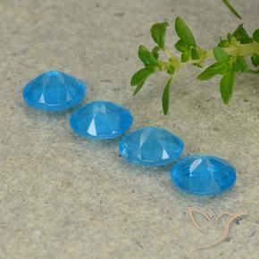 Apatite Gemstones in 5 x 4 mm (calibrated) Size for Sale, Apatite Stones in Blue Color