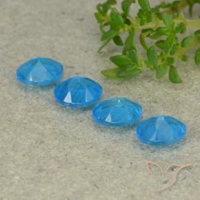 Apatite Gemstones in 5 x 4 mm (calibrated) Size for Sale, Apatite Stones in Blue Color