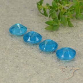 Apatite Gemstones in 5.1 x 4.2 mm Size for Sale, Apatite Stones in Blue Color