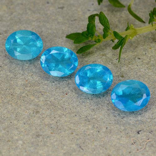 1.30ctw Natural Blue Apatite, Oval, VS