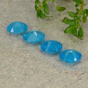 Apatite Gemstones in 5 x 4 mm (calibrated) Size for Sale, Apatite Stones in Electric Blue Color