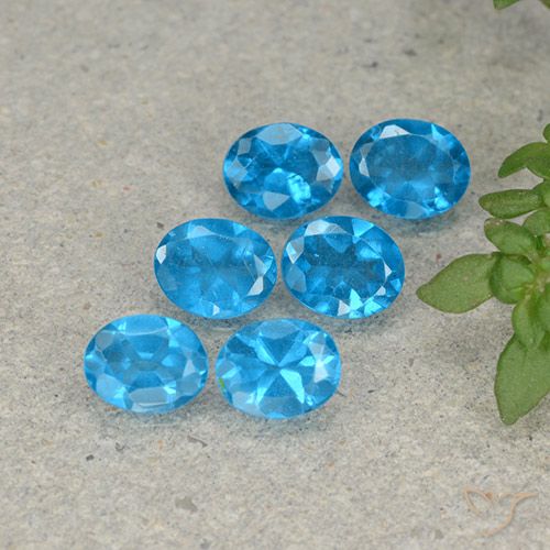 2.23ctw Natural Blue Apatite, Oval, VS