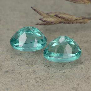 Apatite Gemstones in 7 x 5 mm (calibrated) Size for Sale, Apatite Stones in Green Blue Color