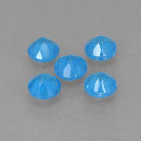 Apatite Gemstones in 3.5 mm (calibrated) Size for Sale, Apatite Stones in Blue Color