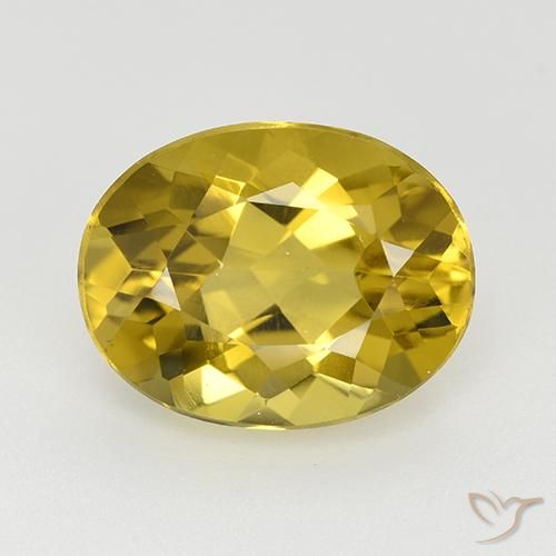 4.90ct Natural Yellowish Gold Apatite, Oval, VVS-VS