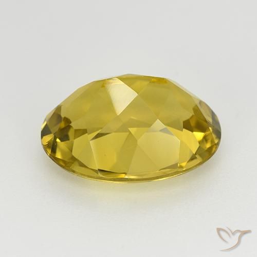 Apatite Gemstone in 13 x 10.1 mm Size for Sale, Apatite Stone in Yellowish Gold Color