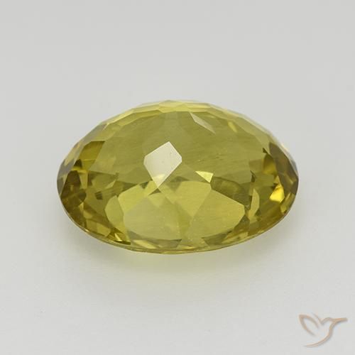 Apatite Gemstone in 12.6 x 10.7 mm Size for Sale, Apatite Stone in Medium Yellow Color