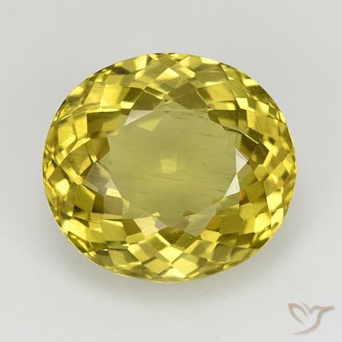 8.48ct Natural Deep Yellow Apatite, Oval, VS